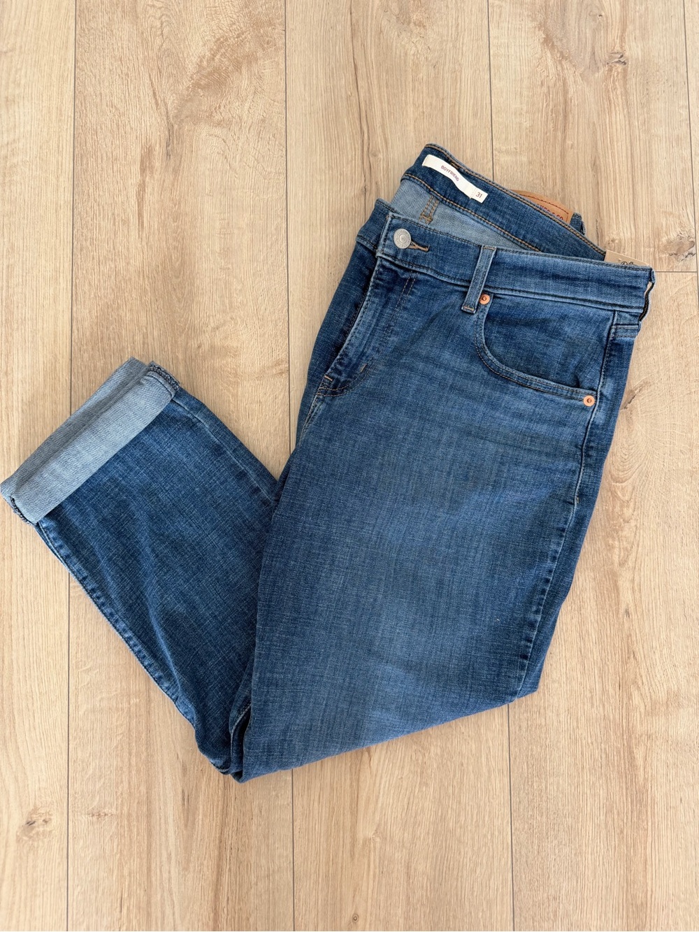 Levi's Women's Boyfriend Blue Denim Jeans